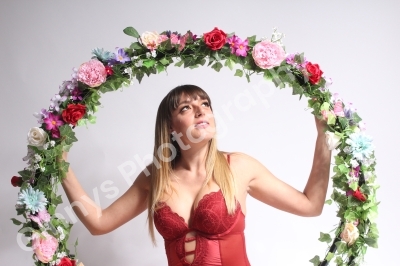 Flowerhoop portrait photography by Ginnys Photography in Grimsby