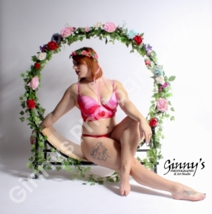 Flowerhoop portrait photography by Ginnys Photography in Grimsby