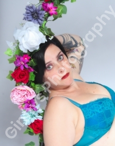 Flowerhoop portrait photography by Ginnys Photography in Grimsby